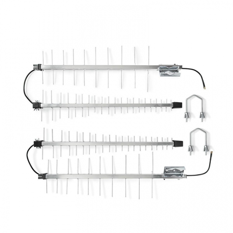 Nedis 4G / 3G Antenni | 5G | Ulkotila | 698 - 3800 MHz | Vahvistus: 15 dB | 0.30 m | Hopea