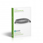 Nedis Poistoletku | 8 mm | 10 mm | 1.50 m | Sovellus: Kondensoiva kuivausrumpu | Kumi / Muovi | Harmaa