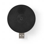 Nedis SmartLife Soittokello | 433 MHz | Tarvikkeet tuotteelle: WIFICDP10GY / WIFICDP30WT / WIFICDP40CWT | USB Virta | 4 ääntä | 5 V DC | Säädettävä äänenvoimakkuus | Musta
