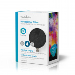 Nedis SmartLife Soittokello | 433 MHz | Tarvikkeet tuotteelle: WIFICDP10GY / WIFICDP30WT / WIFICDP40CWT | USB Virta | 4 ääntä | 5 V DC | Säädettävä äänenvoimakkuus | Musta
