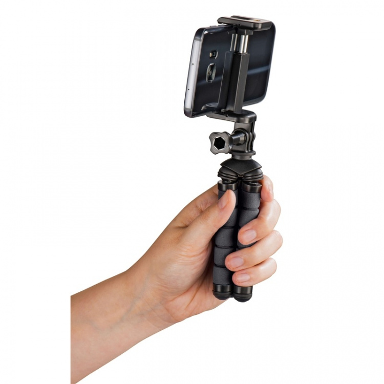 Hama Pöytäjalusta Flex Smartphone & GoPro 14cm Musta