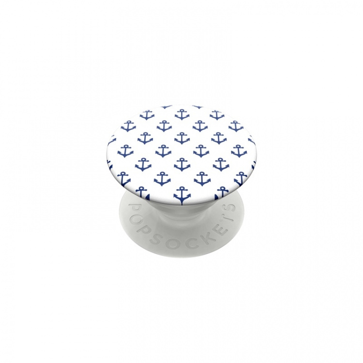 PopSockets Anchors Away White Irrotettava Grip Telinetoiminnolla