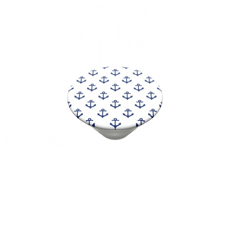 PopSockets Anchors Away White Irrotettava Grip Telinetoiminnolla