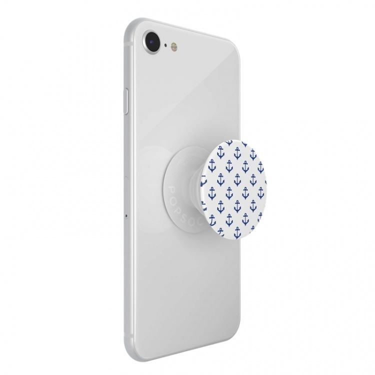 PopSockets Anchors Away White Irrotettava Grip Telinetoiminnolla