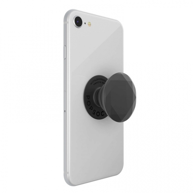 POPSOCKETS Metallic Diamond Black Irrotettava Grip Telinetoiminto Premium