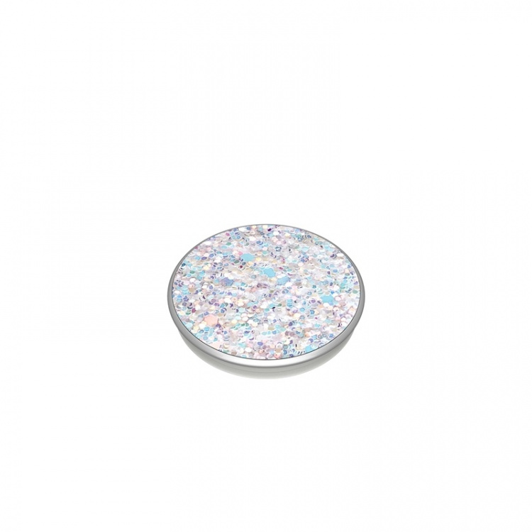 PopSockets Sparkle Snow White Irrotettava Grip Telinetoiminto Premium