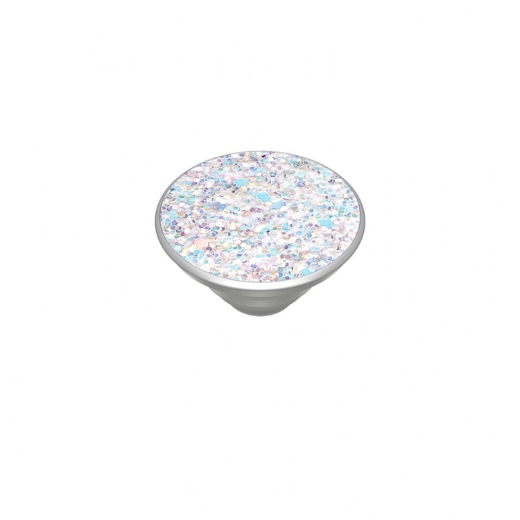 PopSockets Sparkle Snow White Irrotettava Grip Telinetoiminto Premium