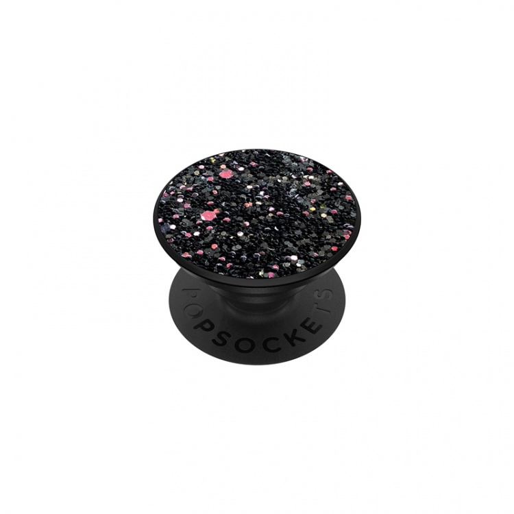 PopSockets Sparkle Black Irrotettava Grip Telinetoiminto Premium