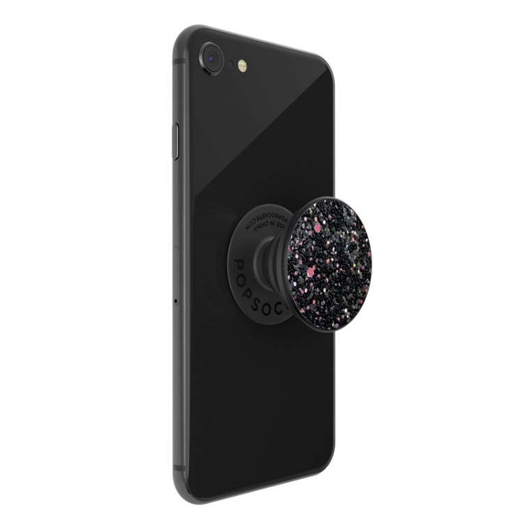 PopSockets Sparkle Black Irrotettava Grip Telinetoiminto Premium