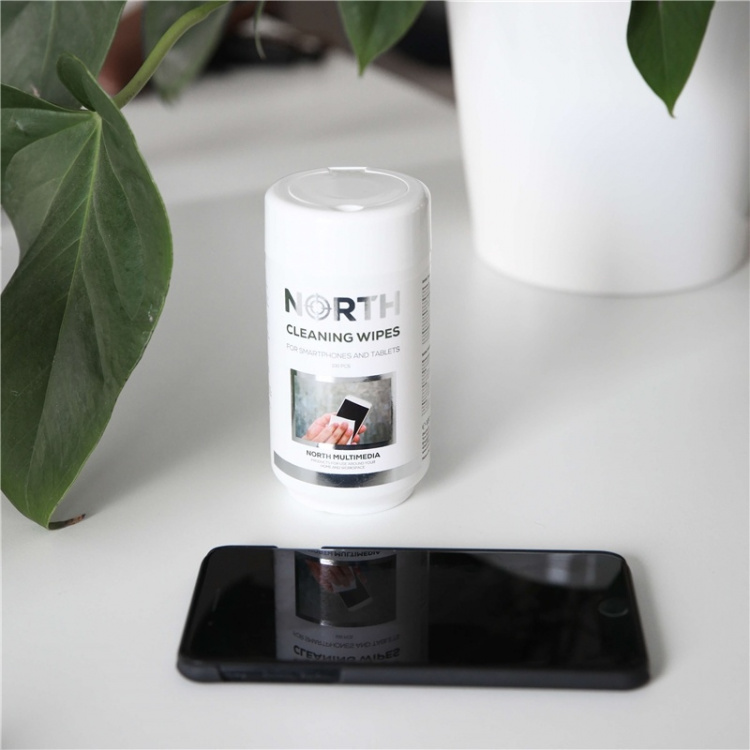 North Puhdistusliinat Puhelimelle ja Tabletille 100-pack North Puhdistusliinat Puhelimelle ja Tabletille 100-pack