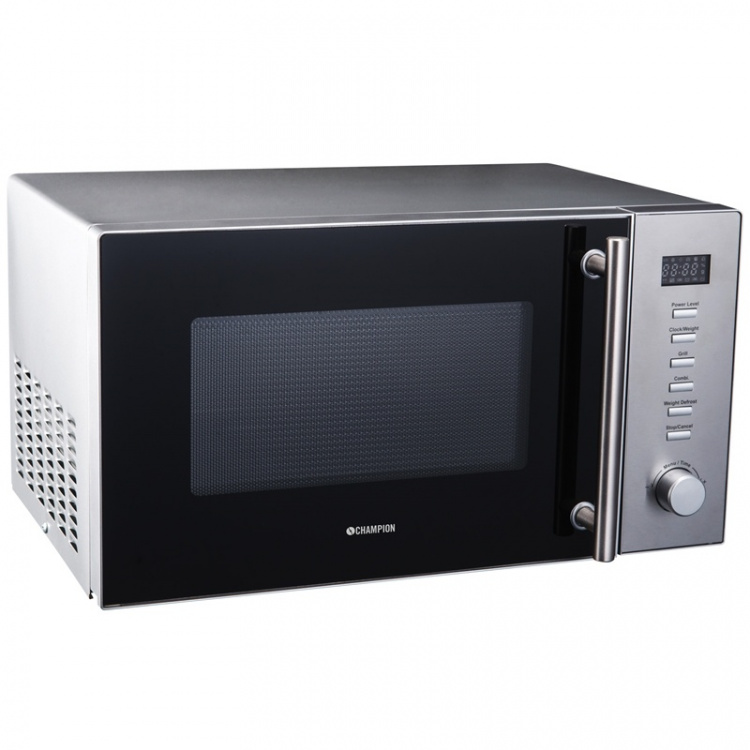 Champion Mikrovågsugn 23l 900W, Rostfri Champion Mikrovågsugn 23l 900W, Rostfri