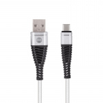 Forever USB Type-C kaapeli Shark White 1m 2A Forever USB Type-C kaapeli Shark White 1m 2A
