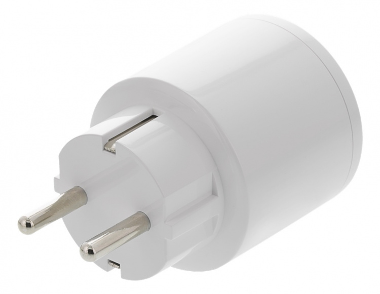 DELTACO SMART HOME älypistorasia, Wi-Fi, 1xCEE 7/3, 10A, ajastin, valk DELTACO SMART HOME älypistorasia, Wi-Fi, 1xCEE 7/3, 10A, ajastin, valk