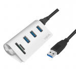 LogiLink USB3.0 3-port hub + minneskort LogiLink USB3.0 3-port hub + minneskort