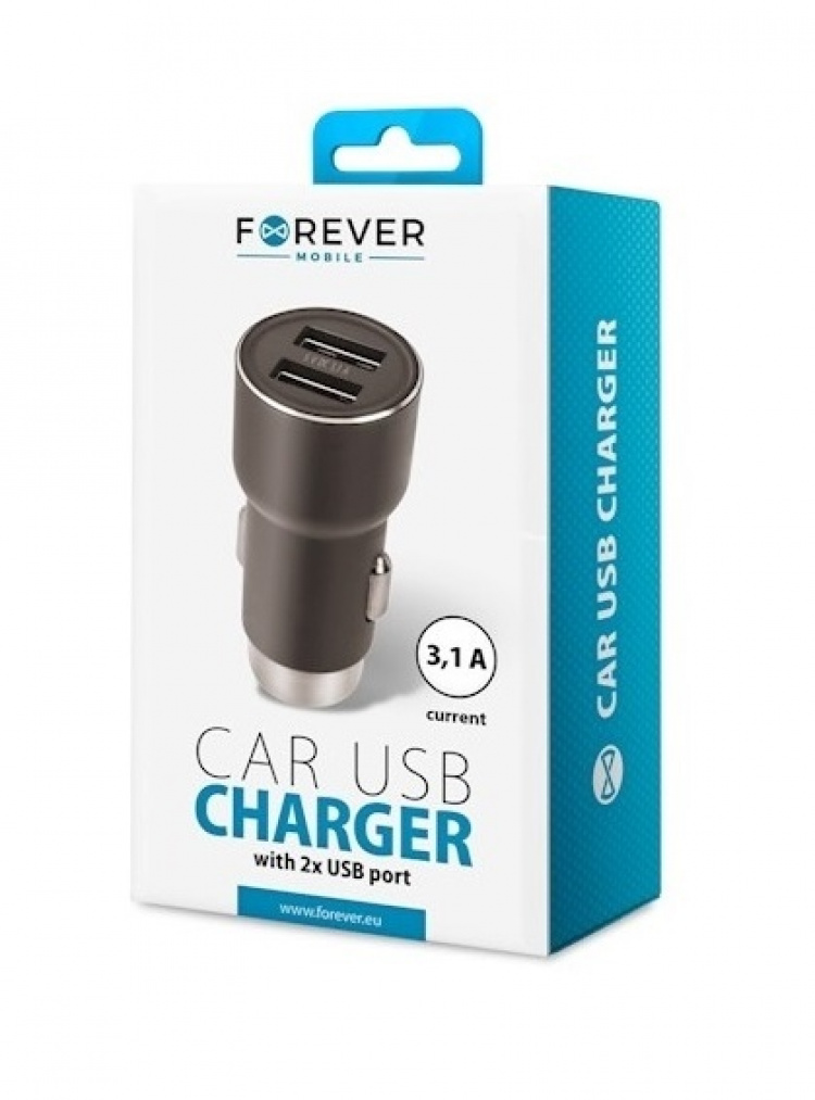 Forever Autolaturi 2xUSB, 3.1A - CC-04