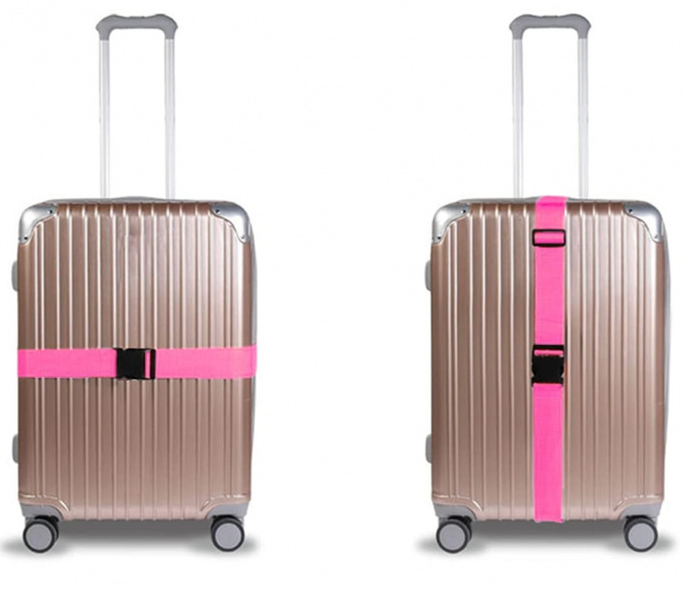 Matkatavarahihna - Vaaleanpunainen Matkatavarahihna - Vaaleanpunainen