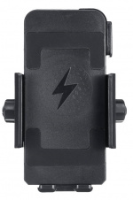 Moottoripyöräteline sisäänrakennetulla langattomalla pikalaturilla, musta (CD-3093)