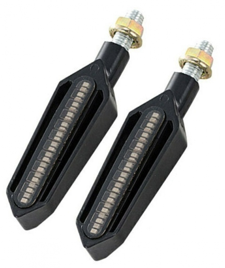 Moottoripyörän vilkkuvalo LED, 2-pack, keltainen valo