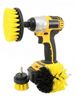 Kolmen kuurausharjan sarja poraa/ruuvimeisseliä varten Kolmen kuurausharjan sarja poraa/ruuvimeisseliä varten