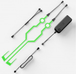 Valonauhat moottoripyöräkypärään, vihreä Valonauhat moottoripyöräkypärään, vihreä