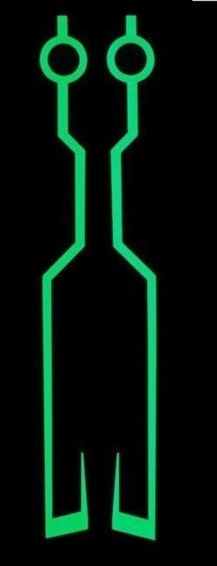 Valonauhat moottoripyöräkypärään, vihreä Valonauhat moottoripyöräkypärään, vihreä