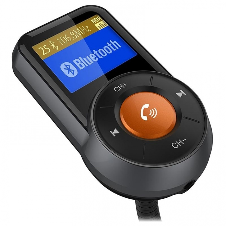 BT76 FM-lähetin, jossa on kaksois-USB-laturi QC3.0+2.4A, musta BT76 FM-lähetin, jossa on kaksois-USB-laturi QC3.0+2.4A, musta