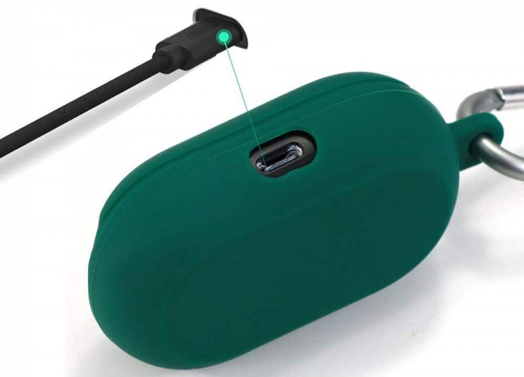 Suojakotelo Samsung Galaxy Buds (2019) -kuulokkeille, vihreä Suojakotelo Samsung Galaxy Buds (2019) -kuulokkeille, vihreä