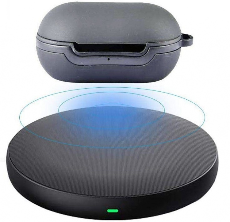 Suojakotelo Samsung Galaxy Buds -kuulokkeille, harmaa