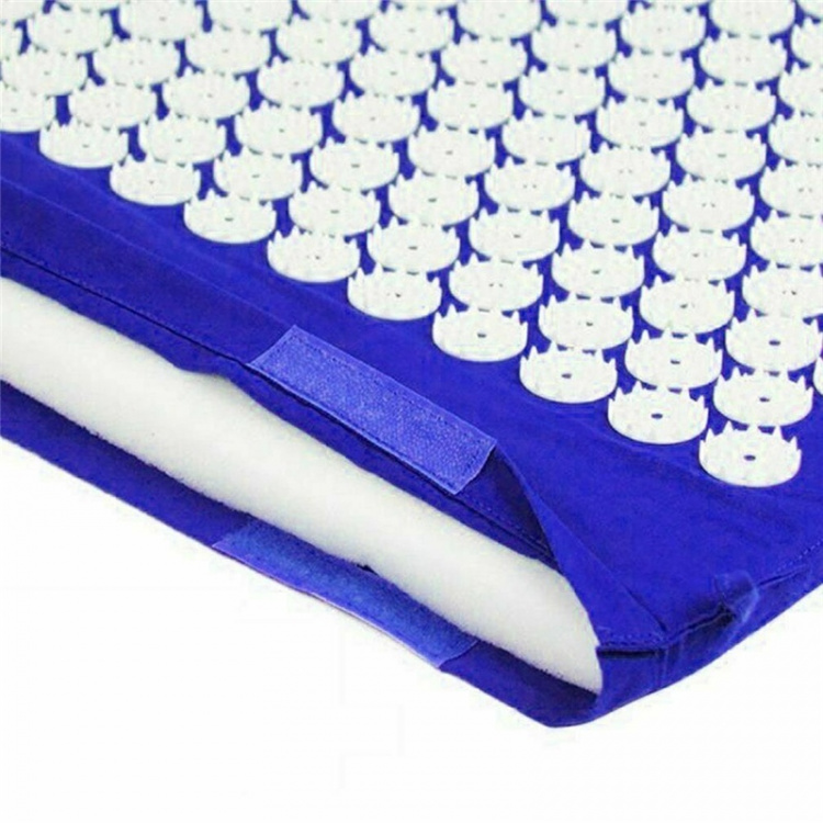 Spikmatta med kudde lindrar smärta och stress, Blå