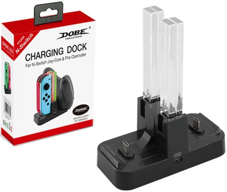 4 x Latausasema Nintendo Switchille ja sen ohjaimille