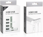 USB-keskitin, 4 porttia Xbox One S:lle, valkoinen