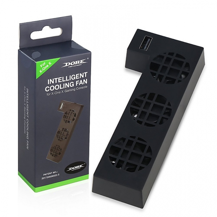Xbox One X:n ulkoinen tuuletin, musta Xbox One X:n ulkoinen tuuletin, musta