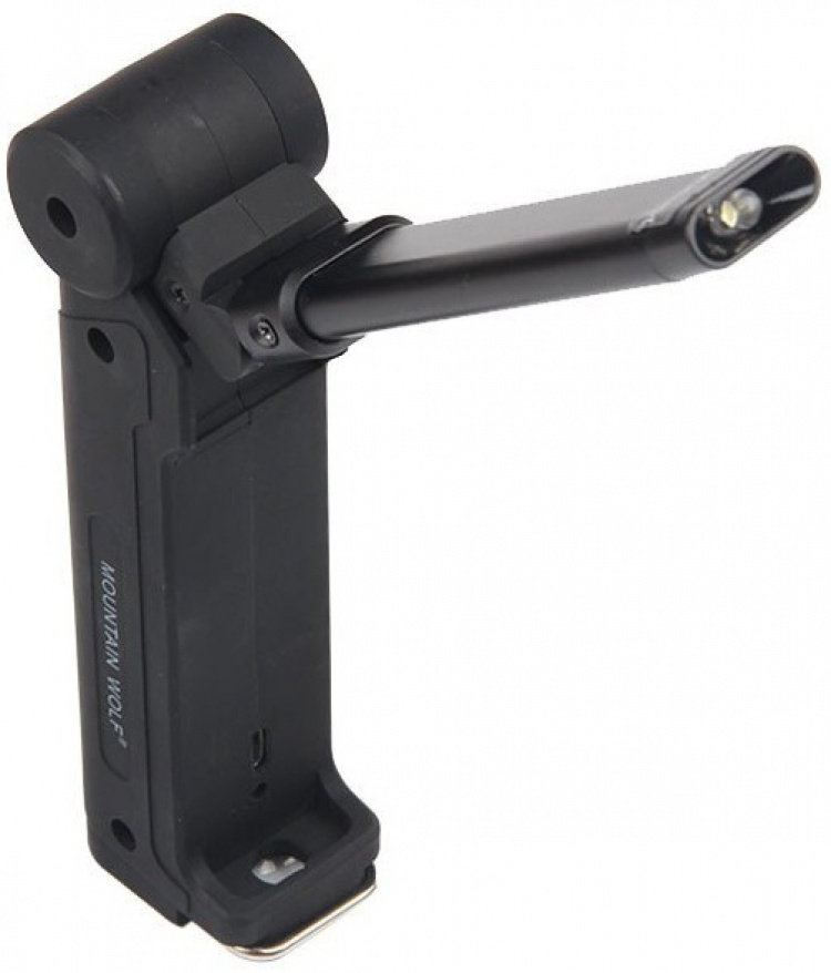 Ladattava taskulamppu 2000mAh, musta Ladattava taskulamppu 2000mAh, musta