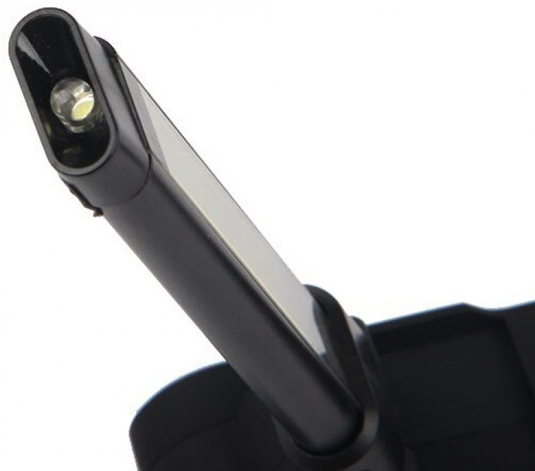 Ladattava taskulamppu 2000mAh, musta Ladattava taskulamppu 2000mAh, musta