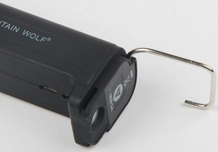 Ladattava taskulamppu 2000mAh, musta Ladattava taskulamppu 2000mAh, musta