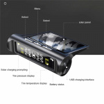 Aurinkoenergialla toimiva rengaspaineen valvontalaite