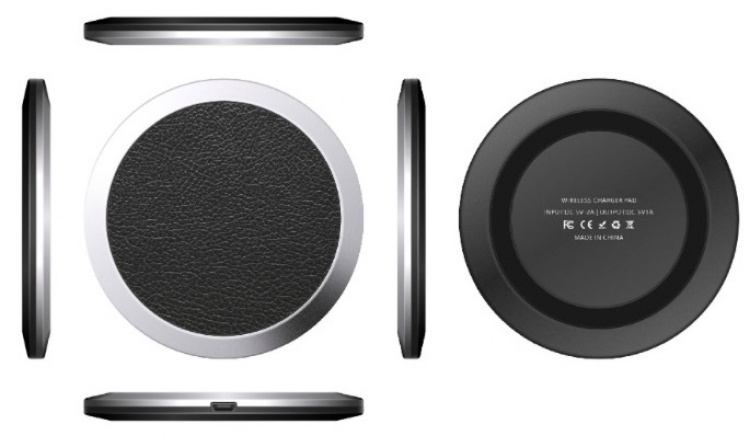 Nahkainen Qi-laturi pikalatauksella Nahkainen Qi-laturi pikalatauksella