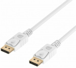 NORDIQZENZ Displayport - Displayport-kaapeli, valkoinen, 3m NORDIQZENZ Displayport - Displayport-kaapeli, valkoinen, 3m