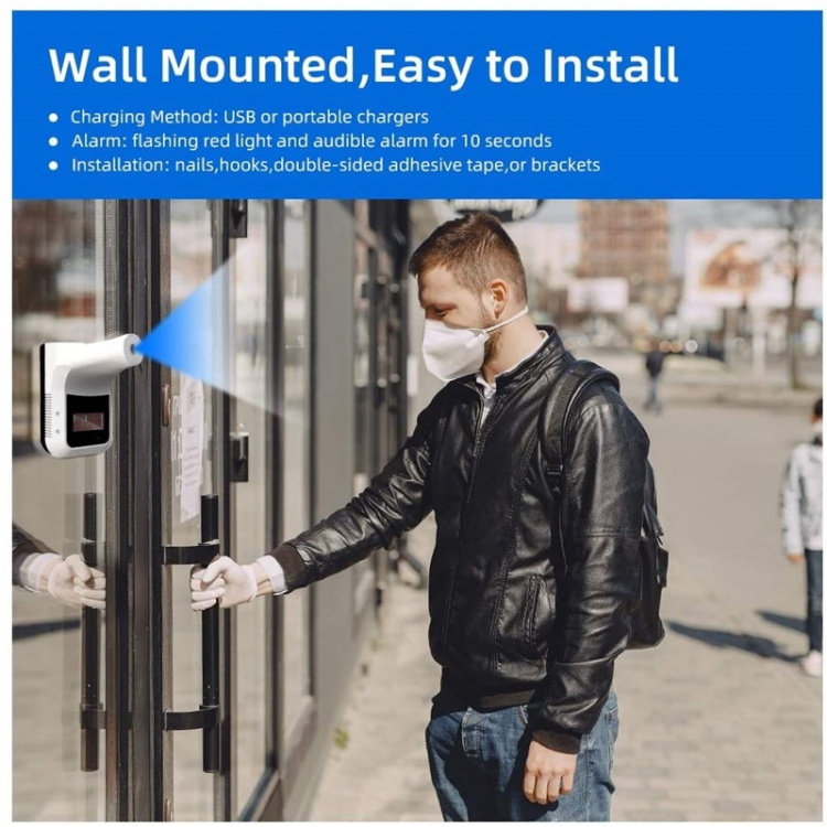 Seinään kiinnitettävä lämpömittari IR-tekniikalla, ihanteellinen toimistoihin Seinään kiinnitettävä lämpömittari IR-tekniikalla, ihanteellinen toimistoihin