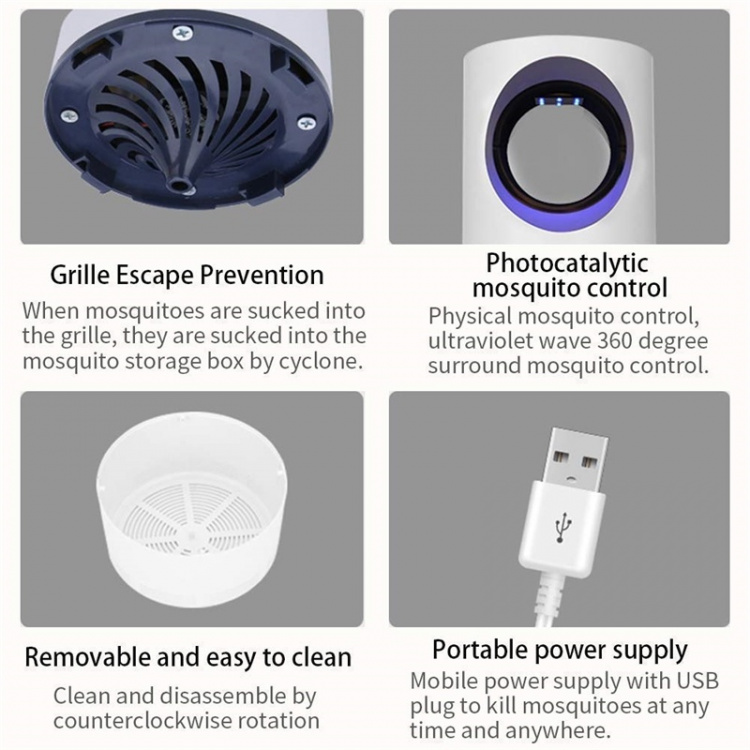 Tehokas hyttysten tappaja, valkoinen Tehokas hyttysten tappaja, valkoinen