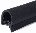 4-pakkaus Kaapelin suojus vetoketjulla, musta 4-pakkaus Kaapelin suojus vetoketjulla, musta