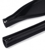 4-pakkaus Kaapelin suojus vetoketjulla, musta 4-pakkaus Kaapelin suojus vetoketjulla, musta