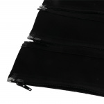 4-pakkaus Kaapelin suojus vetoketjulla, musta 4-pakkaus Kaapelin suojus vetoketjulla, musta