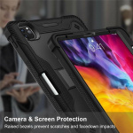 Kotelo iPad Air 4 2020:lle kynätelineellä, Musta Kotelo iPad Air 4 2020:lle kynätelineellä, Musta