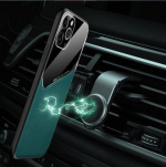 Tyylikäs magneetilla varustettu puhelinkotelo iPhone 12 Pro Maxille, Musta Tyylikäs magneetilla varustettu puhelinkotelo iPhone 12 Pro Maxille, Musta