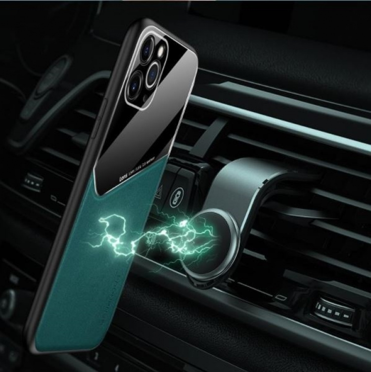 Tyylikäs magneetilla varustettu puhelinkotelo iPhone 12 Pro Maxille, Musta Tyylikäs magneetilla varustettu puhelinkotelo iPhone 12 Pro Maxille, Musta