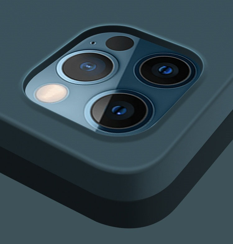 Silikoninen kännykkäkuori iPhone 12 Pro Maxille, punainen