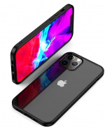 Tyylikäs puhelinkotelo iPhone 12 minille, Musta Tyylikäs puhelinkotelo iPhone 12 minille, Musta