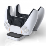 Dobe-tuplalatausasema kahdelle PS5 DualSense -ohjaimelle Dobe-tuplalatausasema kahdelle PS5 DualSense -ohjaimelle