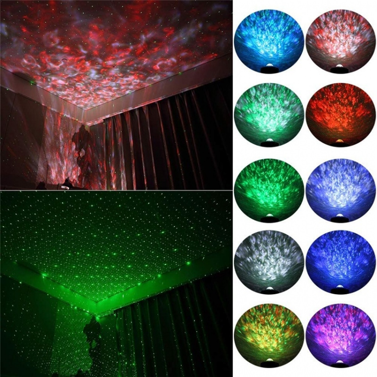 Galaxy-lamppu, tähtiprojektori, jossa on Bluetooth-kaiutin